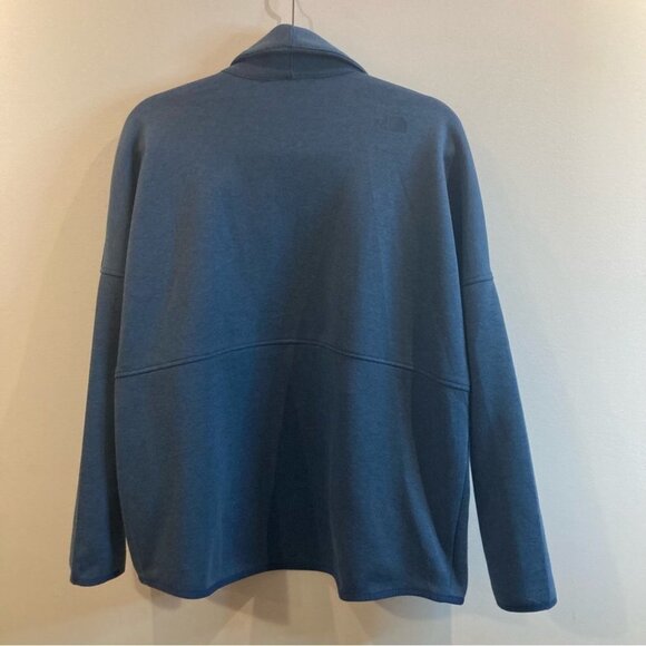 THE NORTH FACE Sz S  High Low Rounded Hem Open Front Pockets Jersey Knit Jacket - Picture 8 of 8